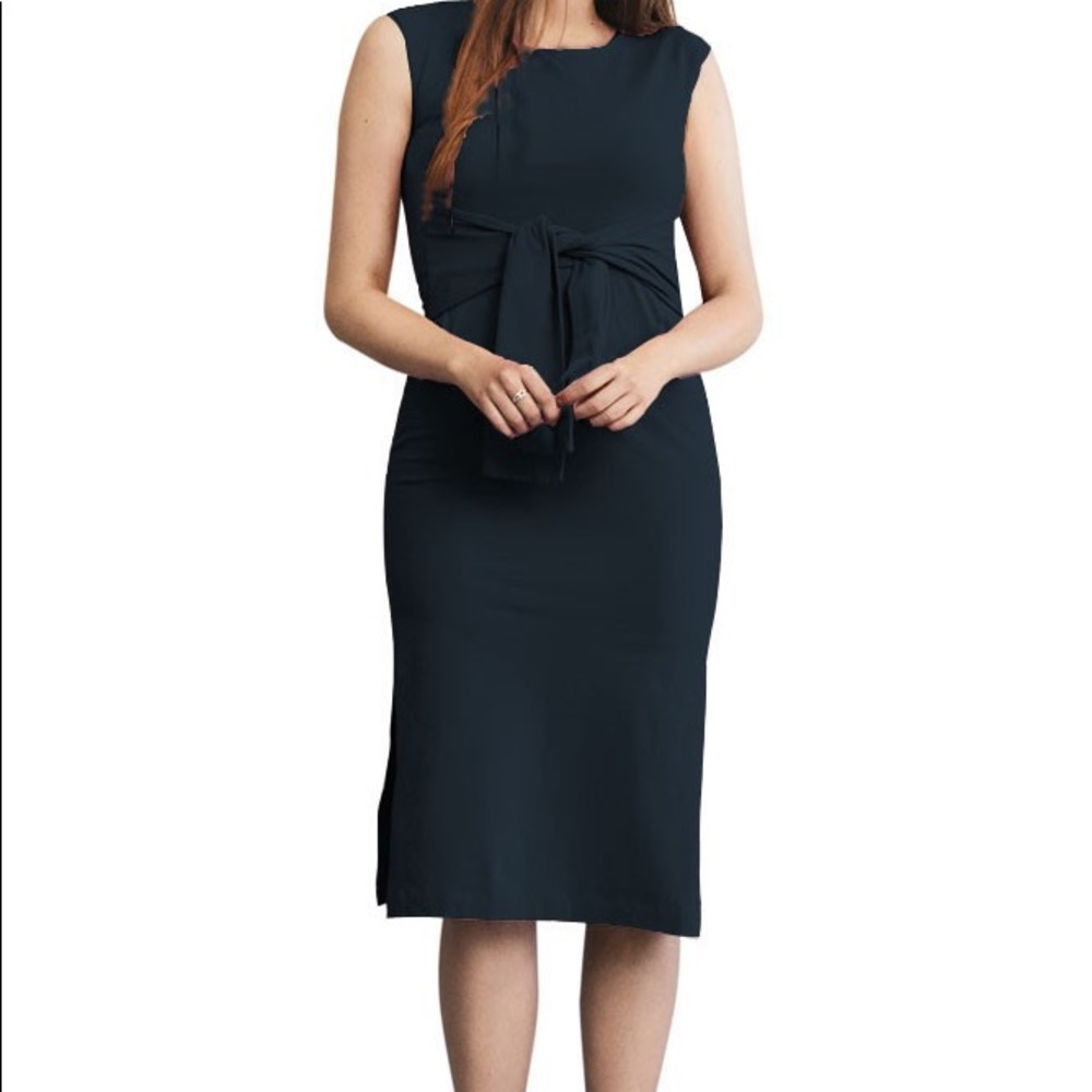 Boob Design Nursing Maternity Haley Dress Navy